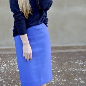 JCrew wool skirt, cobalt blue, size 2